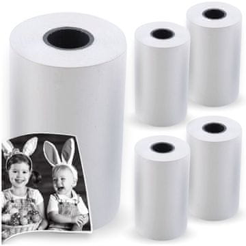 shumee Termo papir 5 rol za mini kartuše termičnih tiskalnikov, role etiket
