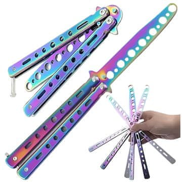 shumee Zložljivi nož metulj, trening, gradient, topi, spretnost