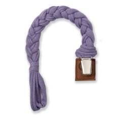 shumee Živjo mali - držalo za dudo iz pletenega bombaža, svetlo sivkaste barve