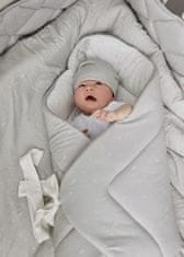 shumee Prešita zaščita za posteljo Effiki siva s pikami, Małgosia Socha