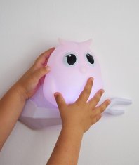 shumee Mel the Owl - roza LED nočna lučka - Flow Amsterdam