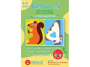 shumee Sabbiarelli - Album za slikanje s čarobnim peskom - Številke