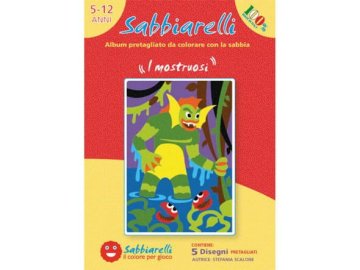 shumee Sabbiarelli - Album za slikanje s čarobnim peskom - Pošasti