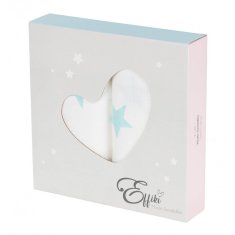 shumee Effiki muslin povoji Stars Blue - 2 kompleta