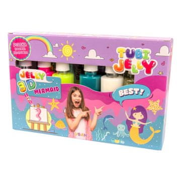 shumee TUBI JELLY SET Gel tekočine 6 BARV - MORSKA DEKLICA