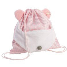 shumee Llorens - španska punčka jokajoči dojenček v kombinezonu z nosilko