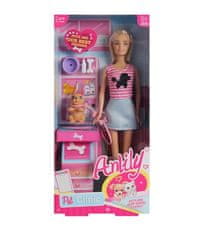 shumee Čudovita punčka Anlily 29 cm Veterinarka s psom