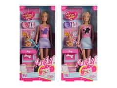 shumee Čudovita punčka Anlily 29 cm Veterinarka s psom