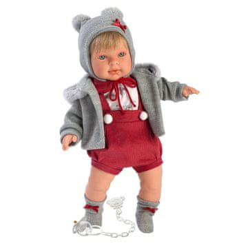 shumee Llorens Miguel jokajoča punčka 42 cm fant siva jopica