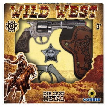 shumee Kavbojski komplet Gonher, lisice za pištolo, značka 157