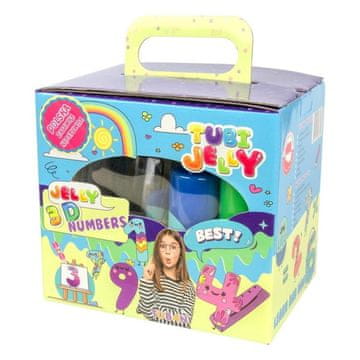 shumee TUBI JELLY SET Gel tekočine 6 BARV + MALI AKVARIJ - ŠTEVILKE