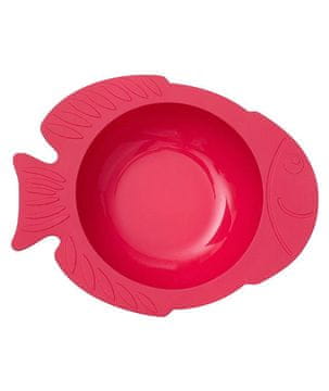 shumee KIDodo silikonski prisesek v obliki ribice, rdeč