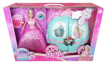 shumee AKCIJA Punčka Anlily s kočijo in dodatki za ličenje