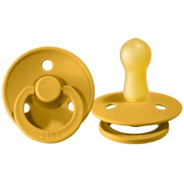 shumee Duda BIBS MUSTARD S, pomirjujoča, iz hevejske gume