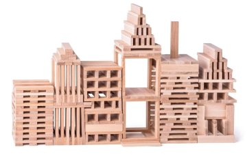 shumee Leseni naravni leseni bloki 200 kosov