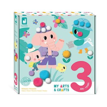 shumee Moj ustvarjalni set za umetnost in obrt s čofki 3+, Janod