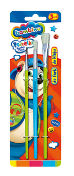 shumee Komplet šolskih čopičev Bambino, 3 kosi