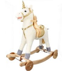Adam toys Adam Toys Zlati samorog - gugalni konjiček 2 v 1