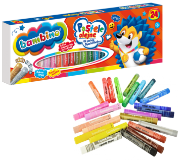 shumee Oljne pastelne barvice BAMBINO 24 barv