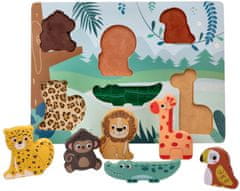 Adam toys Adam Toys 3D sestavljanka na dotik senzorična sestavljanka SAFARI