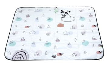 shumee Igralna/potovalna podloga Tiny Love Décor XL 140x113 cm črno-bela