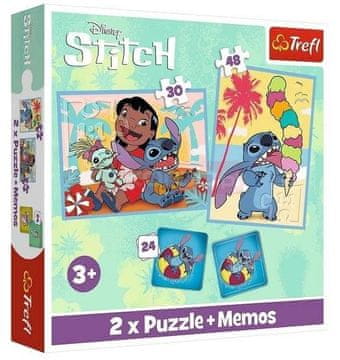 shumee Trefl sestavljanka 2 v 1 + beležke Srečen dan Lilo&Stitch
