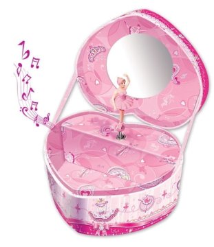 shumee PECOWARE Glasbena skrinjica v obliki srca BALERINA