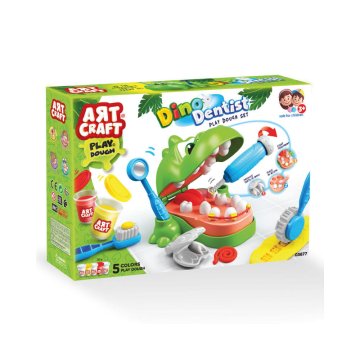 shumee ART CRAFT Komplet zobozdravnika z dinozavri in plastelinom