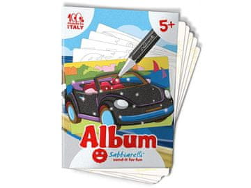 shumee Sabbiarelli Čarobni album za slikanje s peskom AVTOMOBILI 5l+