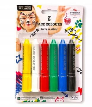 shumee KIN KOMPLET SVINČNIKOV ZA POSLIKOVANJE OBRAZOV 4610, 6 BARV