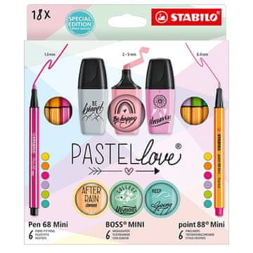 shumee STABILO FINELINER 18 BARVNI PASTELLOVE SET 0365
