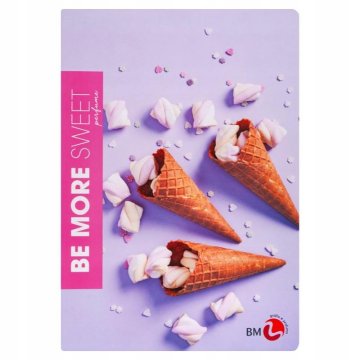 shumee ZVEZEK BE MORE A4/72K SWEET LINE 100 G. A'10 272