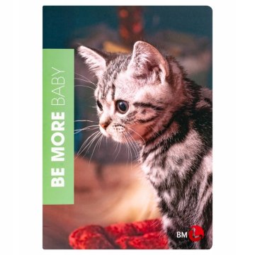 shumee ZVEZEK A4/72 STRANI Z ŽARJEM BE MORE BABY 100G.A'10 7567