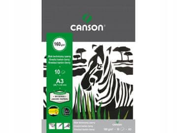 shumee TEHNIČNI BLOK A3/10 ČRN 160G CANSON A"10 3217