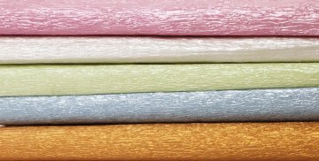 shumee Krep papir 25x200cm, biserni MIX, 5 barv, 5