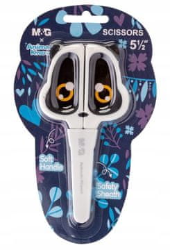 shumee Šolske škarje Animal Planet 13,6 cm z varnostno zaponko 1840