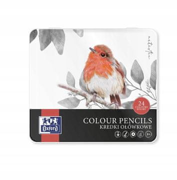 shumee BARVNI SVINČNIKI 24 BARV OXF ŠKATLA KOVINA 400174560