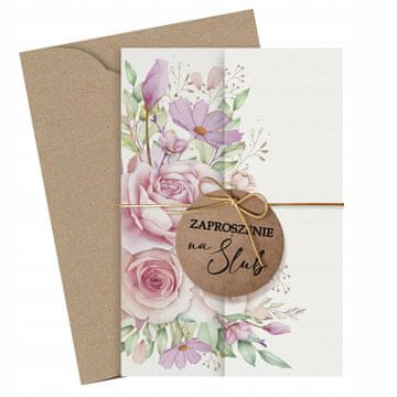 shumee KOMPLET POROČNIH VABILCEV, 4 KOSOV ZF104SL 3042