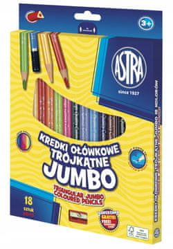 shumee Jumbo trikotni svinčniki 18 barv s temperaturo 2933