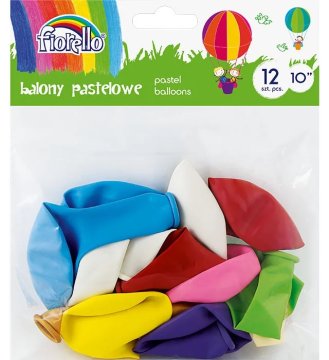 shumee BALON Fiorello Pastel 10"" MIX 12 kosov.