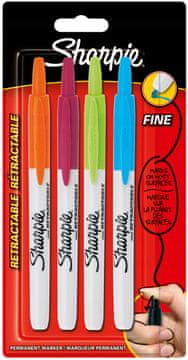 shumee MARKERJI SHARPIE RT 4KOL BLISTER 0897