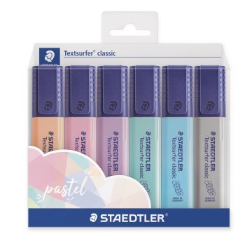 shumee Označevalec Textsurfer classic Pastel, 6 barv 3583