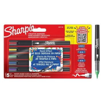 Sharpie Akrilni markerji 5 kosov s čopičem, Sharpie