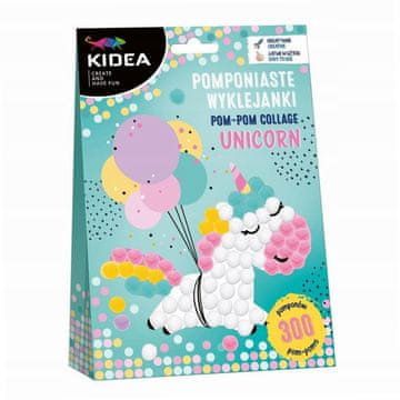 shumee USTVARJALNI KOMPLET - NALEPKE S SAMOROGOM S POMPOM KIDEA