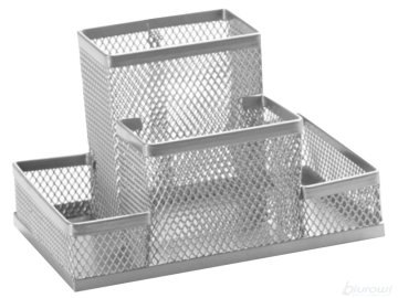 shumee TRES Organizator za mizo 4A srebrne barve