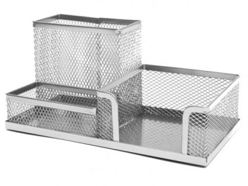 shumee TRES Organizator za mizo 3A srebrne barve