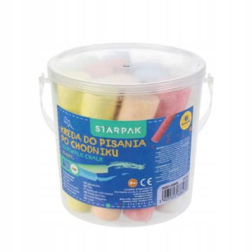 STARPAK Kreda za pločnike 6KOL vedro 15 kosov.