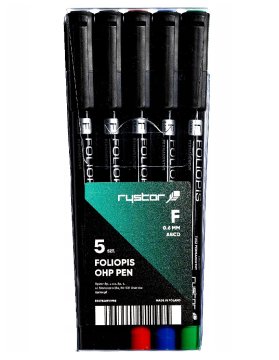 shumee TRAJNI FOLIJAŠKI MARKER FF-6 ETUI 5 BARV 1995