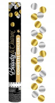 shumee #KP40 B&C Zlati in srebrni pnevmatski konfeti