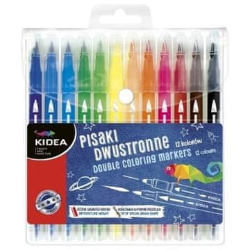 shumee DVOSTRANSKA PISALA S ČOPIČEM IN FILTERJEM, 12 BARV. 1853